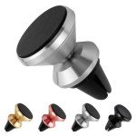 Wholesale 360 Universal Magnetic Snap On Air Vent Car Mount Holder 005 (Silver)